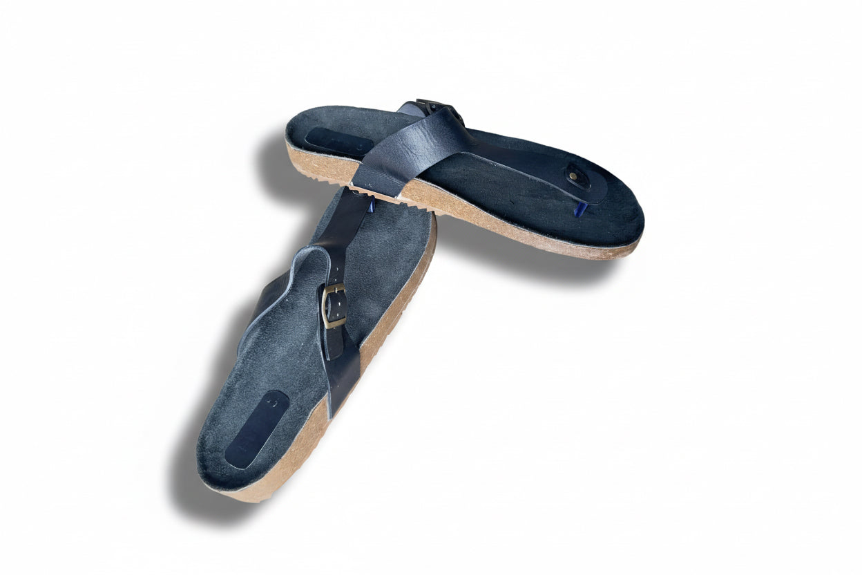 Black cork sandles