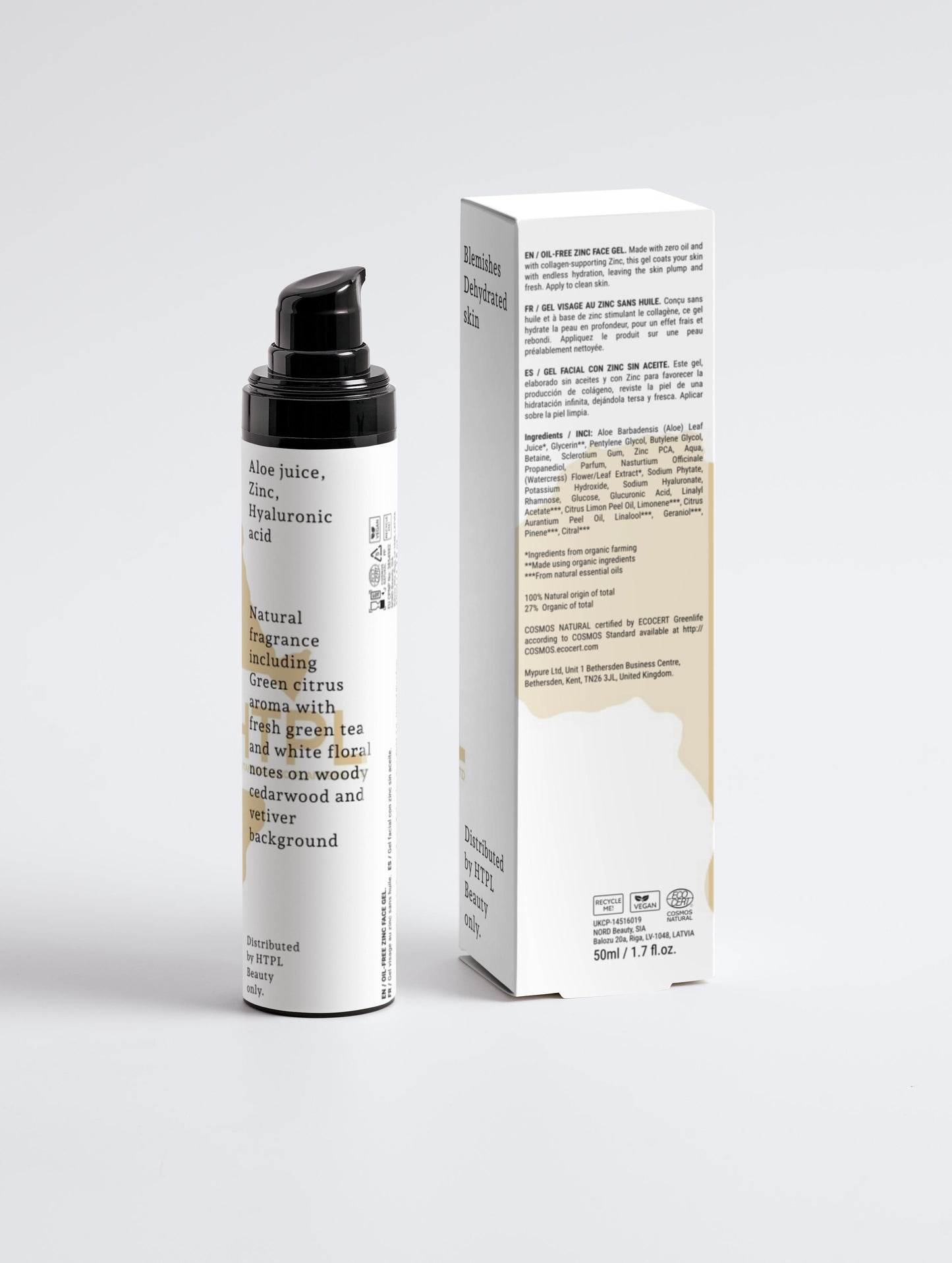 Oil-Free Zinc Face Gel for Men